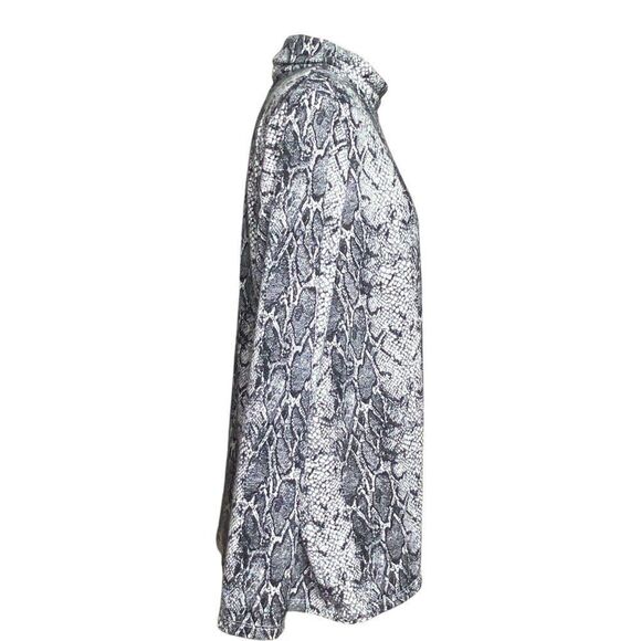 Banana Republic Luxespun Snakeskin Print Turtleneck Size XL - Picture 4 of 7